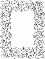 Border Coloring Pages Flower Borders Colouring Printable Floral Embroidery Color Collie Frames Frame Patterns Mandala Adult Getcolorings Colour Boarders Repujado sketch template