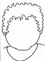 Face Coloring Blank Curly Popular Empty sketch template