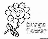 Bunga Coloring Pages Template sketch template