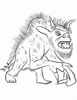 Werewolf Coloring Goosebumps Ausdrucken Werwolf Scary sketch template
