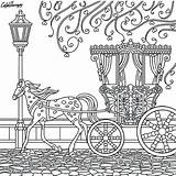 Coloring Carriage Horse Pages Buggy Color Drawing Printable Adults Getcolorings Apps Drawn Horses Getdrawings Choose Board sketch template