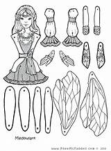 Coloring Pages Puppets Puppet Fairy Dolls Paper Printable Crafts Cut Craft Pheemcfaddell Doll Fairies Color Colouring Phee Print Assemble Meadowlark sketch template