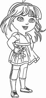 Dora Grows sketch template