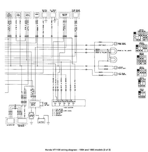 honda shadow  wiring diagram uploadise