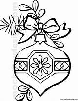 Christmas Coloring Ornament Pages Printable Hunting Deer Pickle Kids Printables Print Bow Ornaments Color Holiday Getcolorings Getdrawings Colorin sketch template