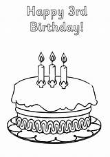 Birthday Coloring Happy Pages Candle Netart Candles 3rd Choose Board sketch template