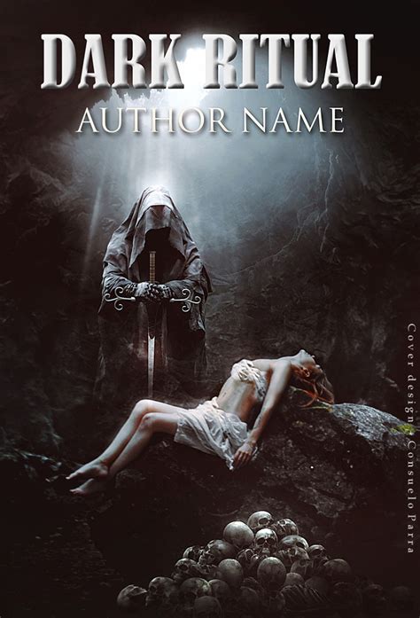 dark ritual  book cover designer