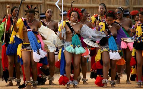 Swaziland Folk Dance Zulu Reed Dance National Folklore