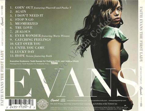 Faith Evans The First Lady 2005 Randb Female Urban Groove Album