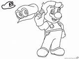 Mario Odyssey Super Coloring Pages Printable Kids Colorear Para Print Bros Dibujos Color Drawing Sheets Luigi Adults Choose Board Popular sketch template