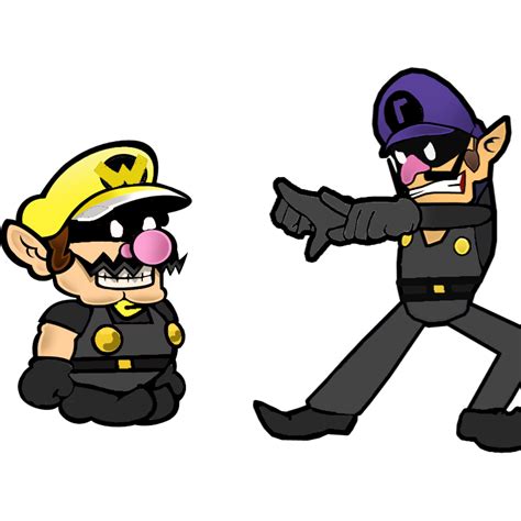 i made mr w and mr upside down l mario