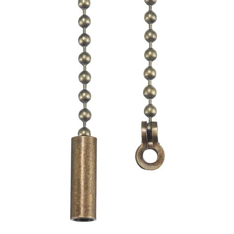 pcs bathroom light pull switch chain chrome bronze beaded roller chain extension connector