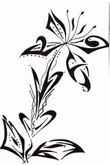 Tribal Flower Flowers Designs Geko Clipart Hawaiian Cliparts Deviantart Tattoo Library Car Clip Clipartbest Use sketch template