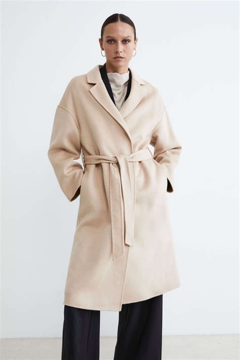 belted wool coat il lanificio