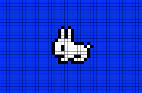 bunny pixel art cross stitch art pixel art grid pixel art templates