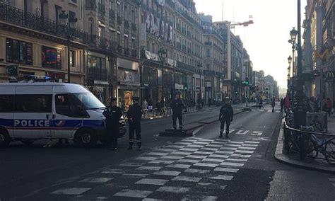 paris police close off major road in security operation daily mail online
