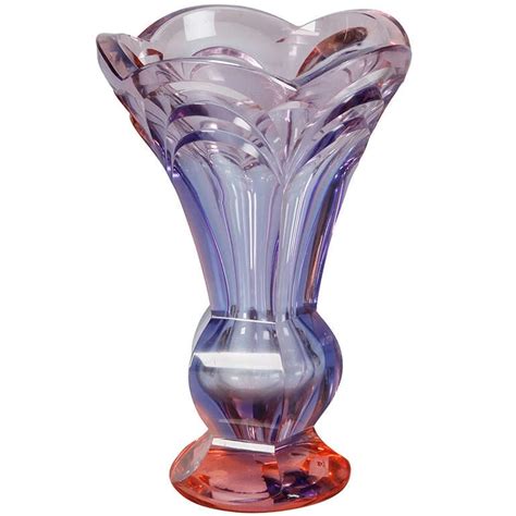 Art Deco Alexandrite Glass Vase At 1stdibs