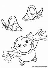 Curious George Coloring Pages Halloween Getcolorings Color sketch template
