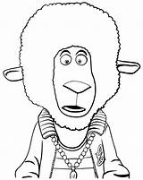 Sing Coloring Pages Movie Eddie Animation Noodleman Sheep Print Printable Color Kids Creative Getcolorings Albanysinsanity sketch template