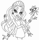 Coloring Pages Monster High Spider Wydowna Colouring Dolls Cartoon Kids sketch template