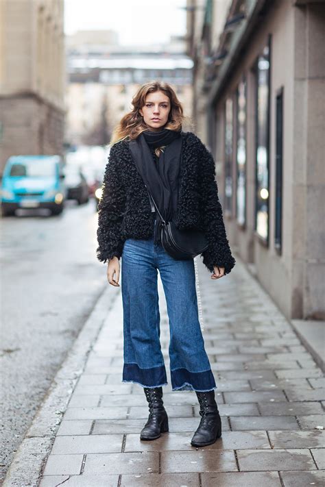 style  denim culottes  spring glam radar