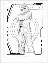 Chewbacca Pages Star Coloring Wars Printable Color sketch template