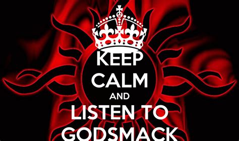 keep calm and listen to godsmack poster mlody keep calm o matic