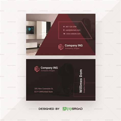 archno dark modern business card design  template websroad