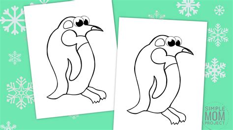 printable arctic penguin coloring page simple mom project