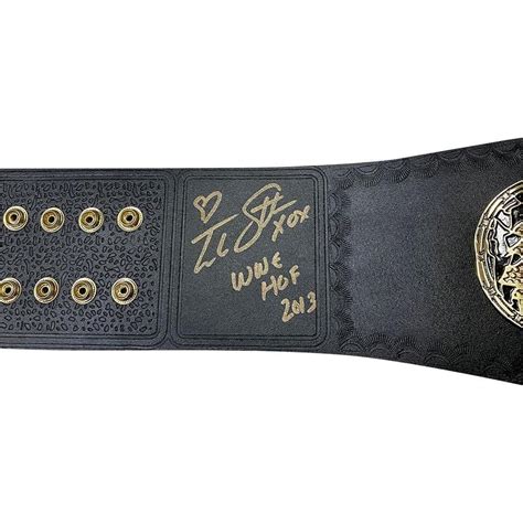 trish stratus autographed wwe womens championship belt wcoa