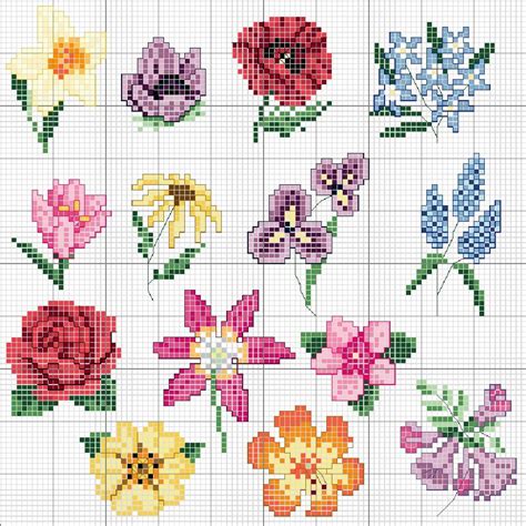 cross stitch flowers simple cross stitch patterns