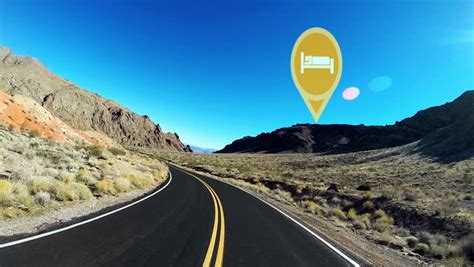 pov hud driving highway valley of fire motion graphics