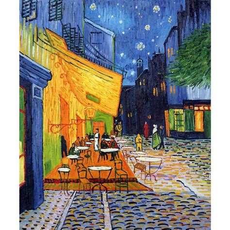 famous arts vincent van gogh landscapes oil paintings cafe terrace
