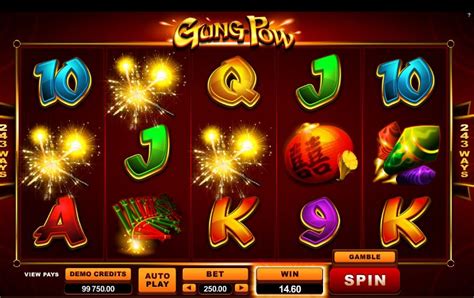 gung pow slot from microgaming 243way game with free spins