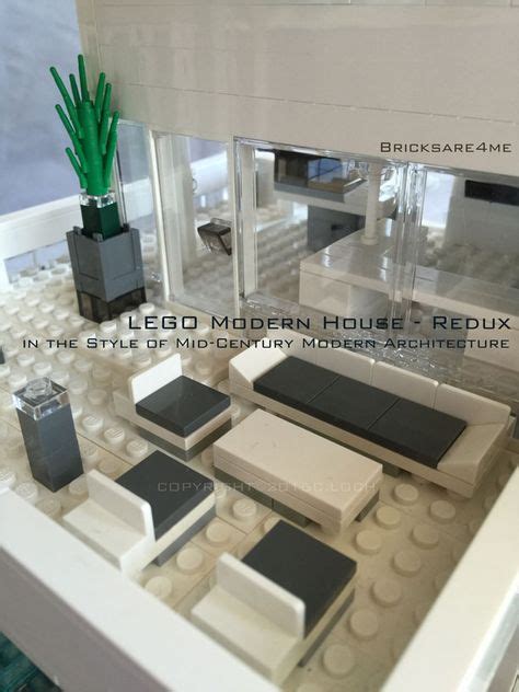 lego modern house redux   style  mid century modern architecture  bricksareme