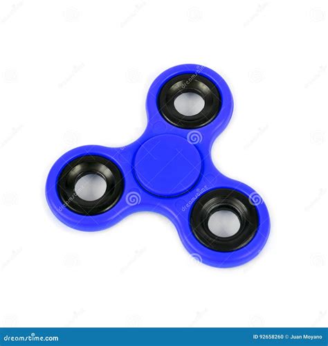 blue fidget spinner stock photo image  destressing