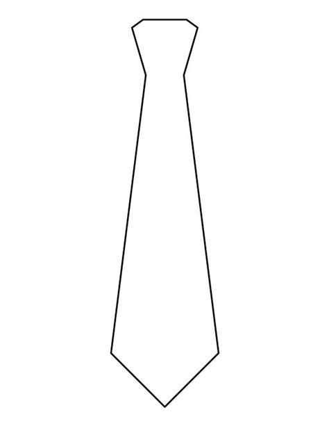 necktie pattern   printable outline  crafts creating