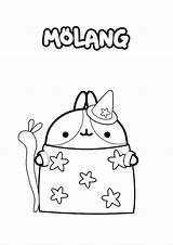 Molang Coloring Piu Kolorowanki Pages Something Character Different Then Check Want If Show sketch template