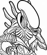 Alien Coloring Drawing Pages Predator Xenomorph Vs Sheets Printable Drawings Print Classic Color Colouring Draw Adult Book Aliens Kids Dibujos sketch template
