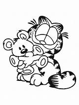 Garfield Hug Pooky Hugging Netart Odie Downloaded Clipground sketch template