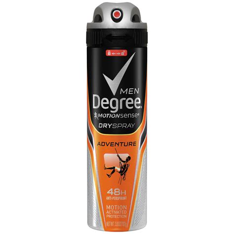 degree men motionsense adventure antiperspirant deodorant dry spray
