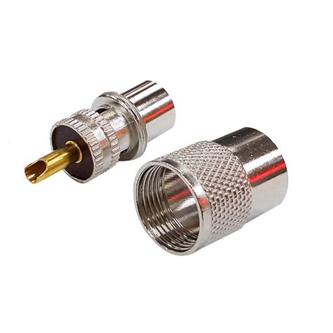 rgu rg  coax coaxial cable pcs pl solder connector plug set  reducer walmart