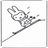 Rabbit Little Coloring Pages Kids Category Ski sketch template