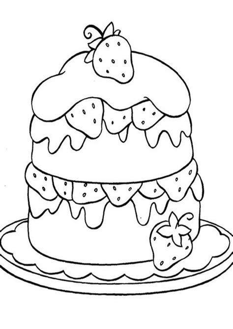 easy  print cake coloring pages tulamama