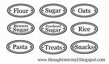 Labels Canister Pantry Sugar Flour Brown Powdered Label Svg Rice Vinyl Meal Planning Enlarge Thumbnails Click Thoughtsinvinyl sketch template