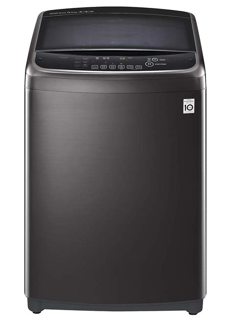 lg  kg inverter wi fi fully automatic top loading washing machine thdstb black stainless