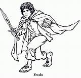 Hobbit Baggins Frodo sketch template