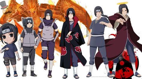 Naruto Characters Uchiha Itachi S Evolution Youtube