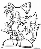 Tails Sonic Coloring Pages Printable Fox Getdrawings Getcolorings Color Tail Print Colorings sketch template