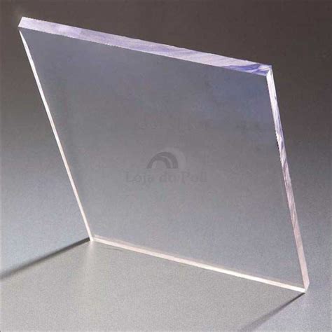placa de acrilico transparente cm  cm espessura mm chapa de